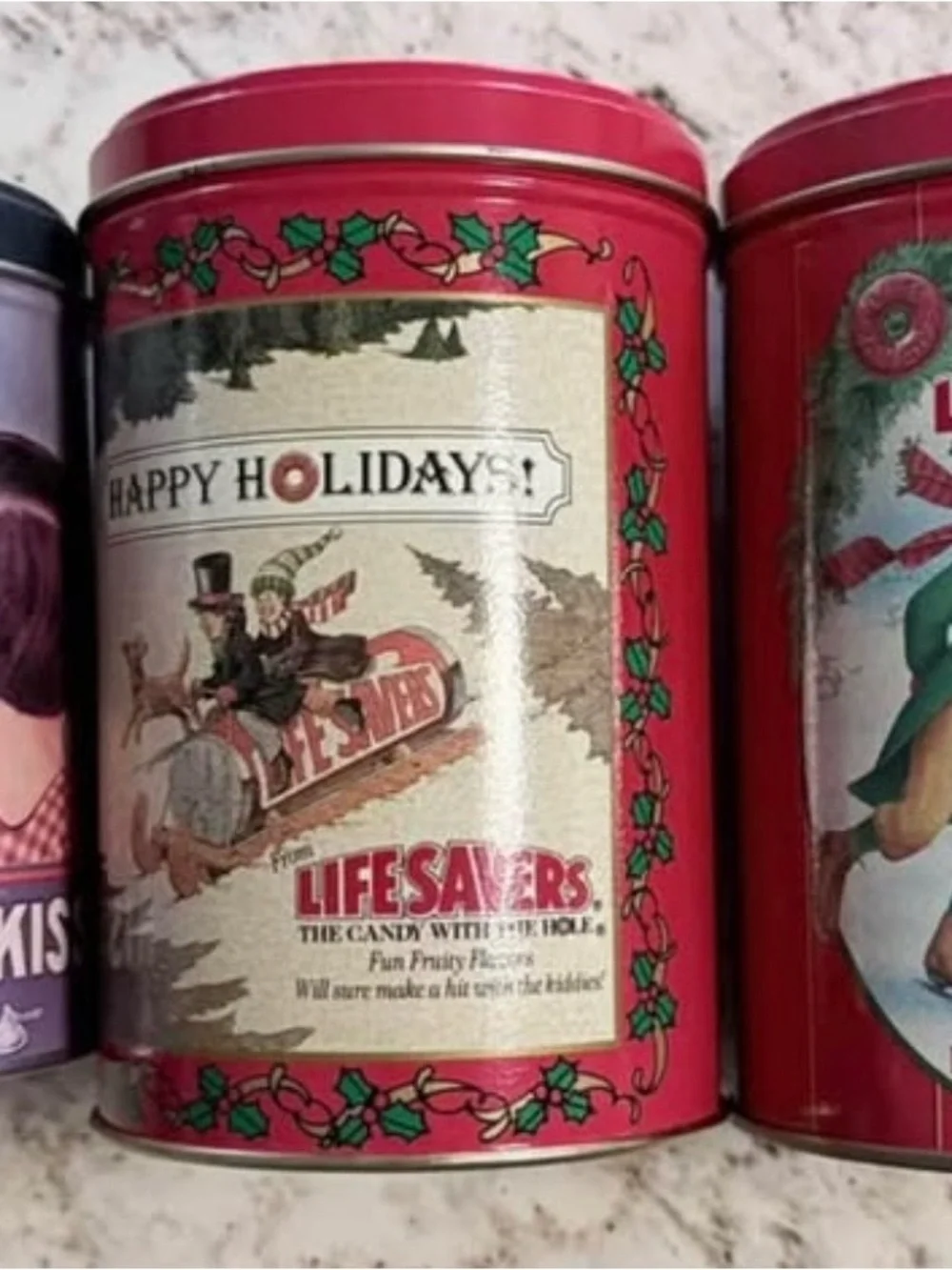Vintage Christmas Holiday Keepsake Tins. Lot of 5 (1989-2000)